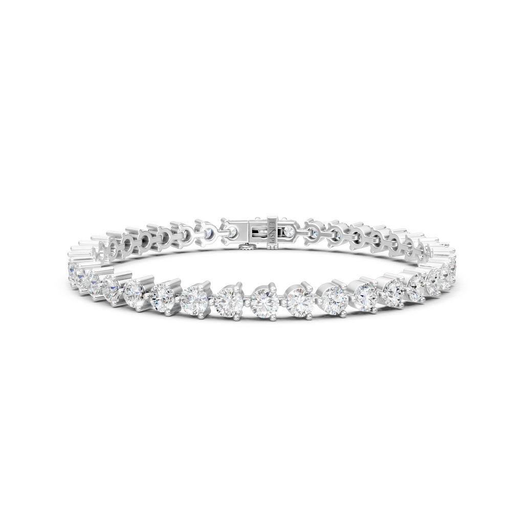 Moissanite Tennis Bracelet: 925 Sterling Silver Wedding Jewelry