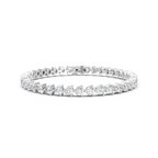 Moissanite Tennis Bracelet: 925 Sterling Silver Wedding Jewelry