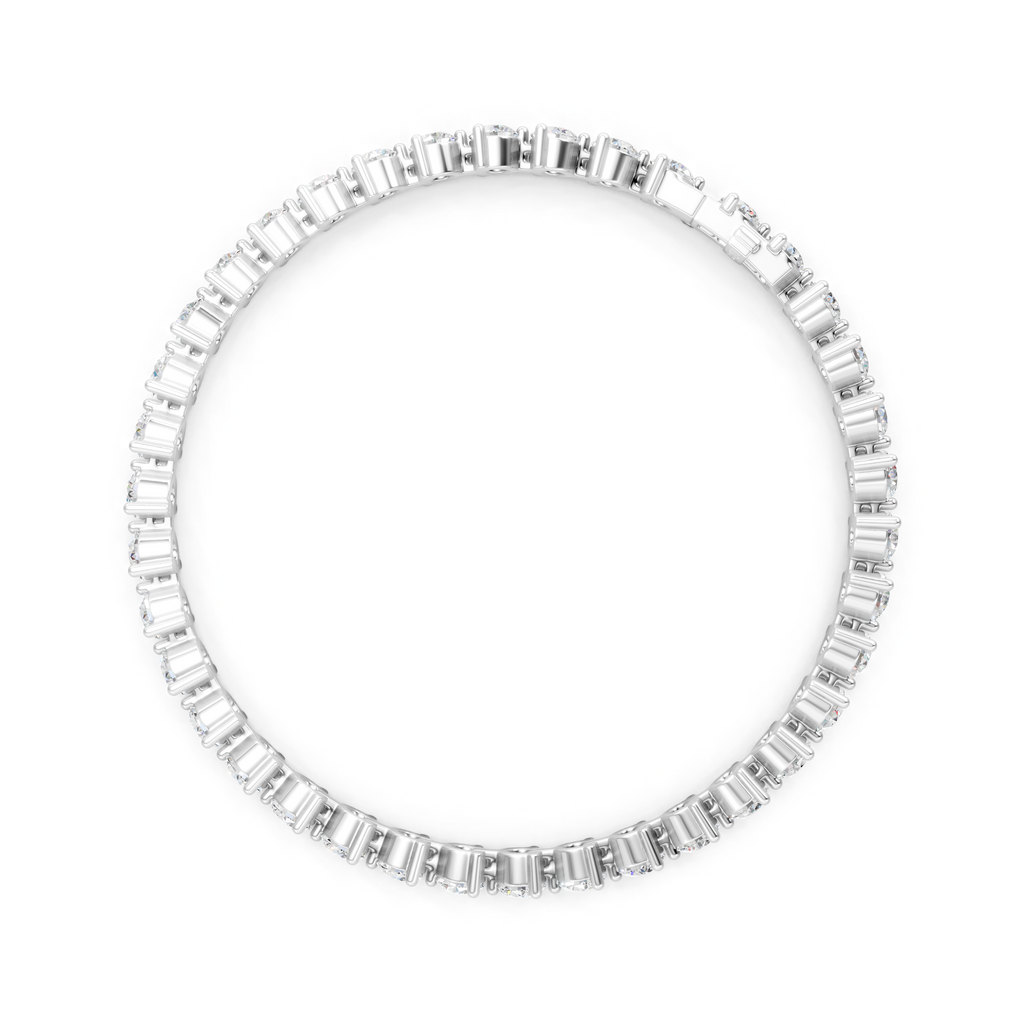 Moissanite Tennis Bracelet: 925 Sterling Silver Wedding Jewelry