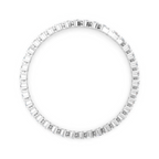 Moissanite Tennis Bracelet: 925 Sterling Silver Wedding Jewelry