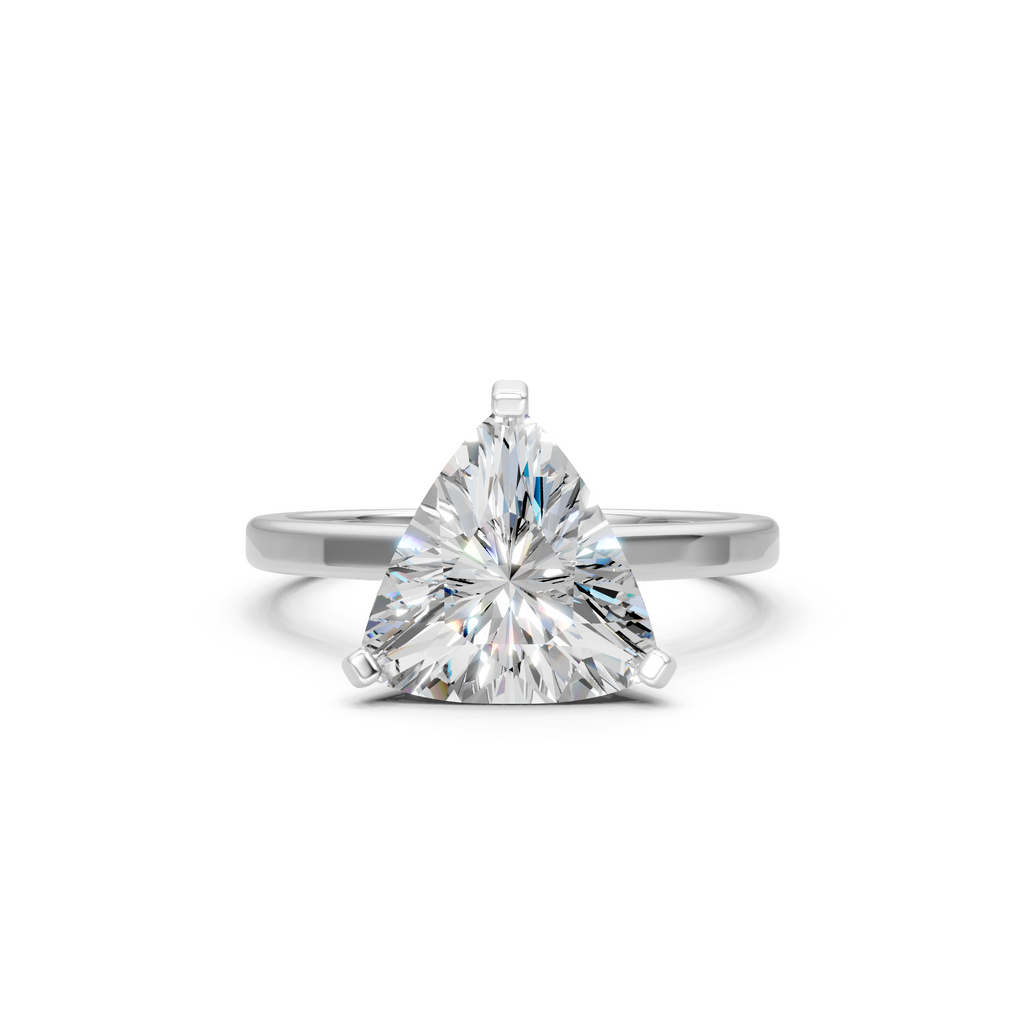 2ct Trillion Moissanite Engagement Ring