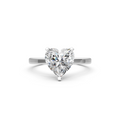 2CT Heart Moissanite Engagement Ring
