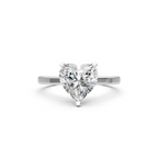 2CT Heart Moissanite Engagement Ring