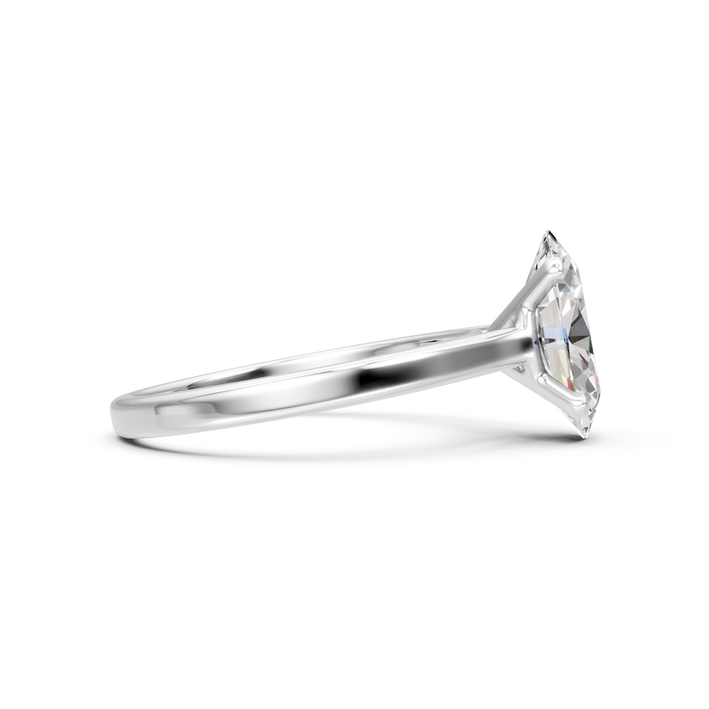 2ct Oval Moissanite Engagement Ring