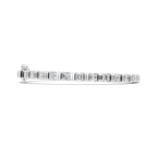 Asscher Cut Moissanite Tennis Bracelet: Bridal Wedding Jewelry