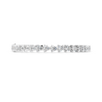 Trillion Moissanite Tennis Bracelet: 925 Sterling Silver Prong Setting