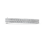 Pear Cut Moissanite Tennis Bracelet - Classic Prong Setting