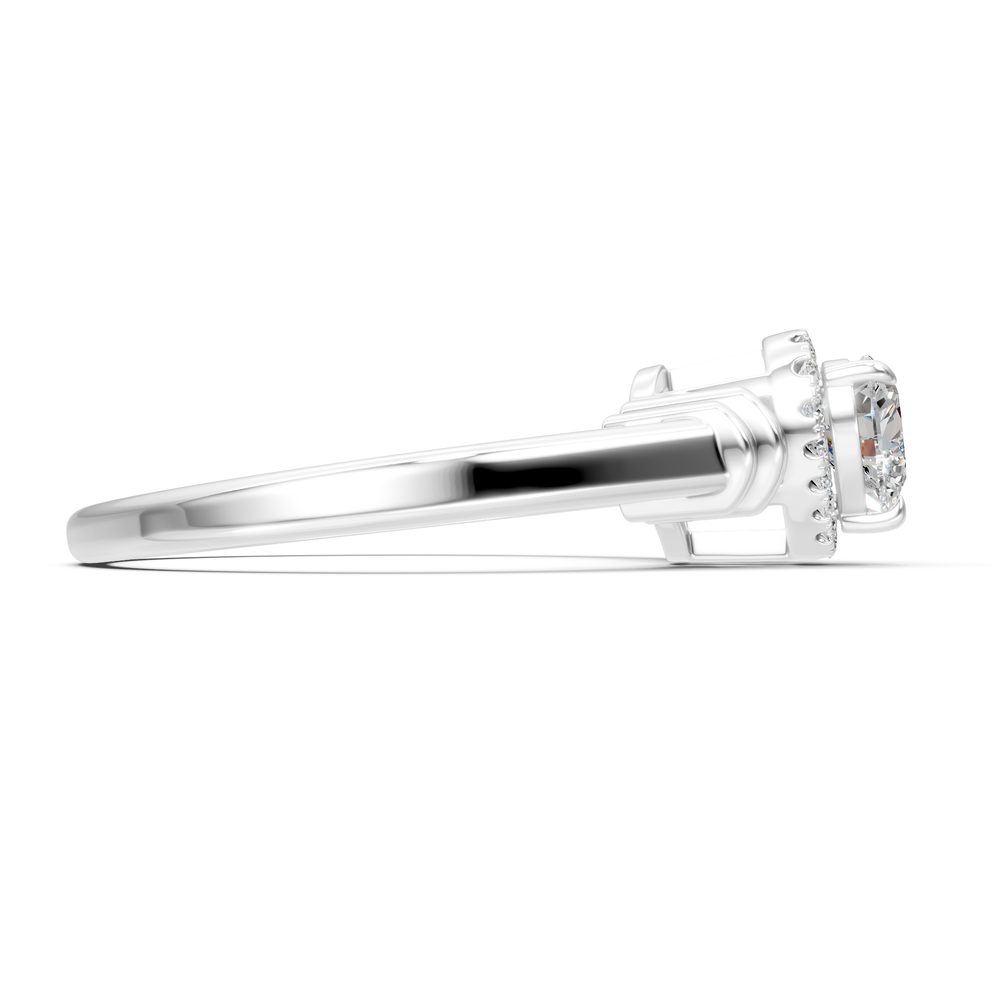 Heart Cut Moissanite Solitaire Ring: S925 Silver Engagement Wedding Ring