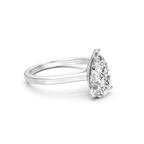 2ct Pear Cut Moissanite Engagement Ring