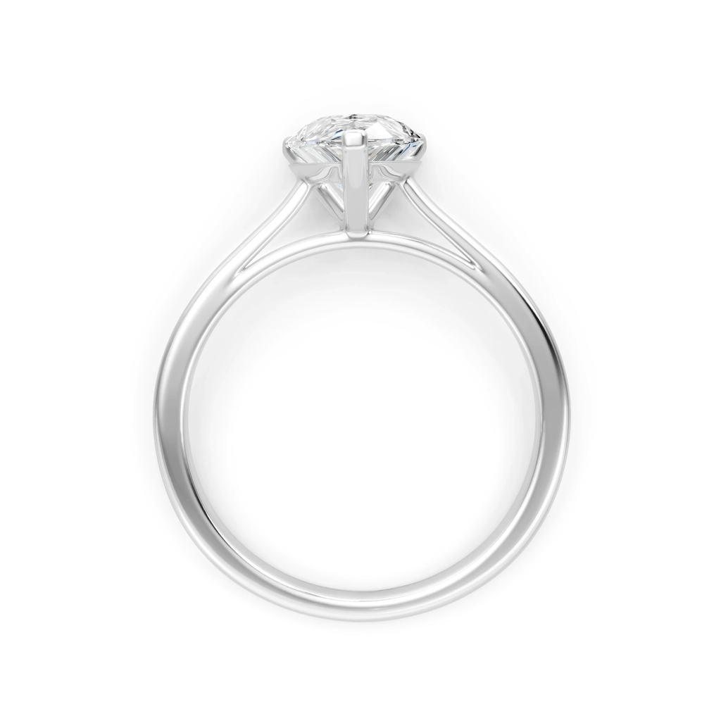 2ct Pear Cut Moissanite Engagement Ring