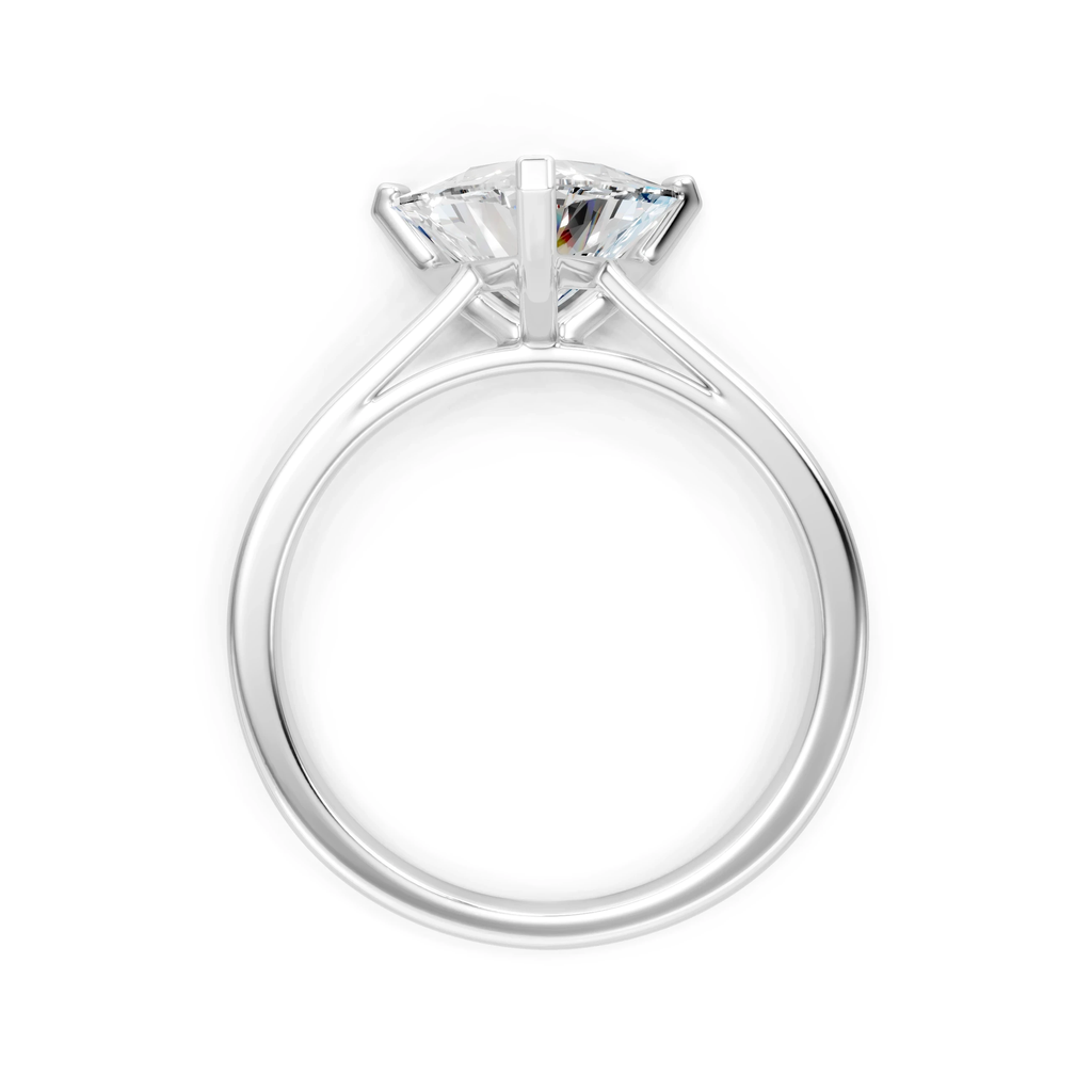 2ct Trillion Moissanite Engagement Ring