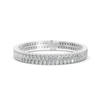 Pear Cut Moissanite Tennis Bracelet - Classic Prong Setting