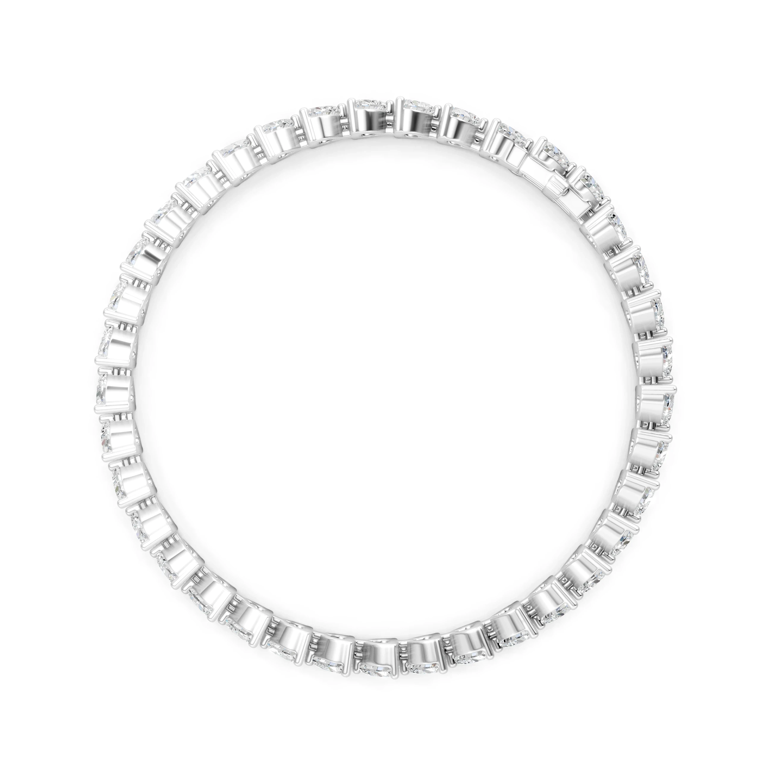 Heart Cut Moissanite Tennis Bracelet - Bridal Wedding Jewelry