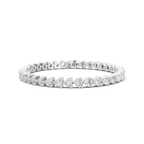 Heart Cut Moissanite Tennis Bracelet - Bridal Wedding Jewelry
