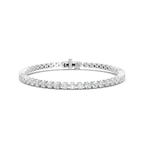 Hexagon Moissanite Tennis Bracelet, Prong Setting