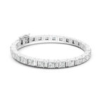 Princess Cut Moissanite Tennis Bracelet: Engagement Wedding Jewelry