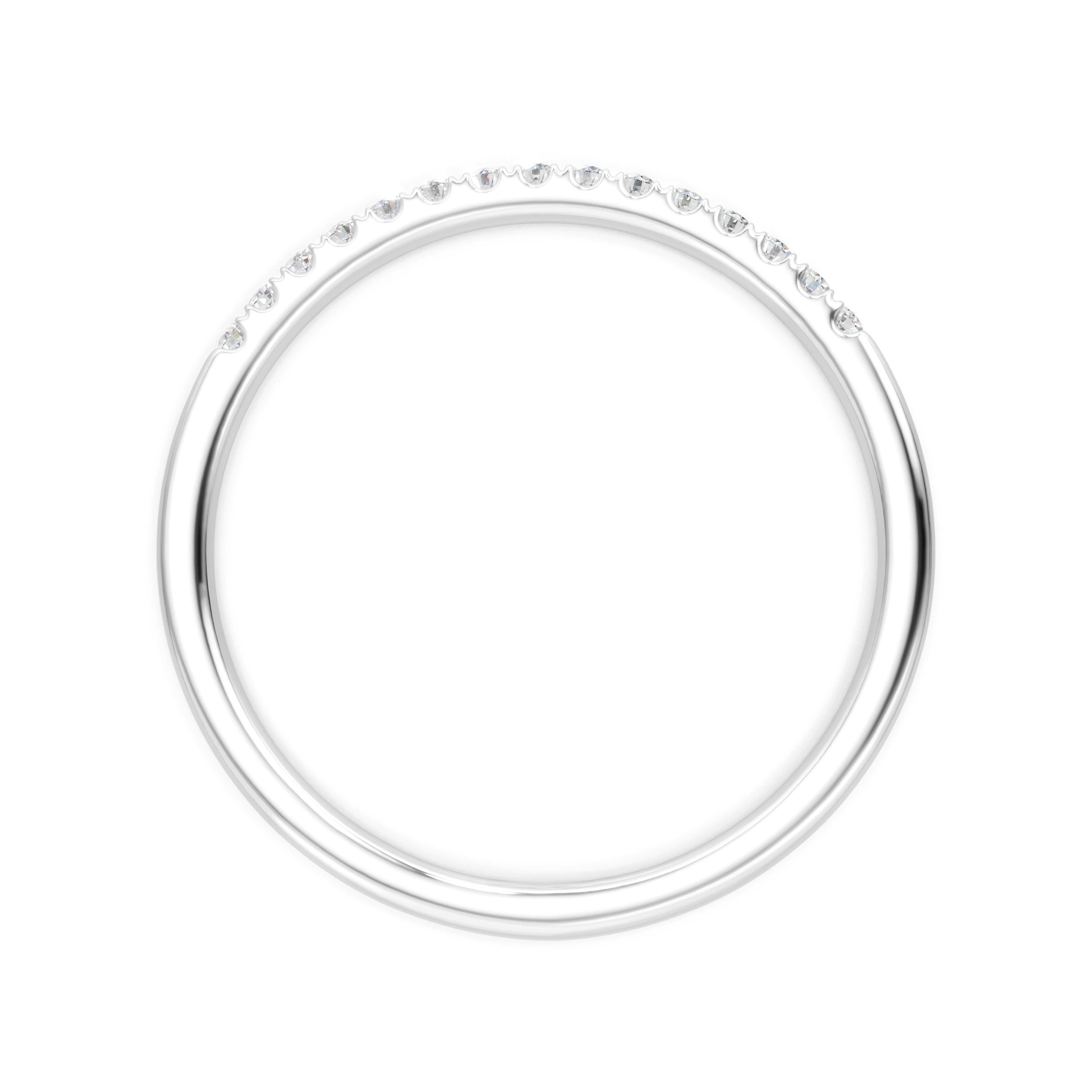 Round Moissanite Eternity Band