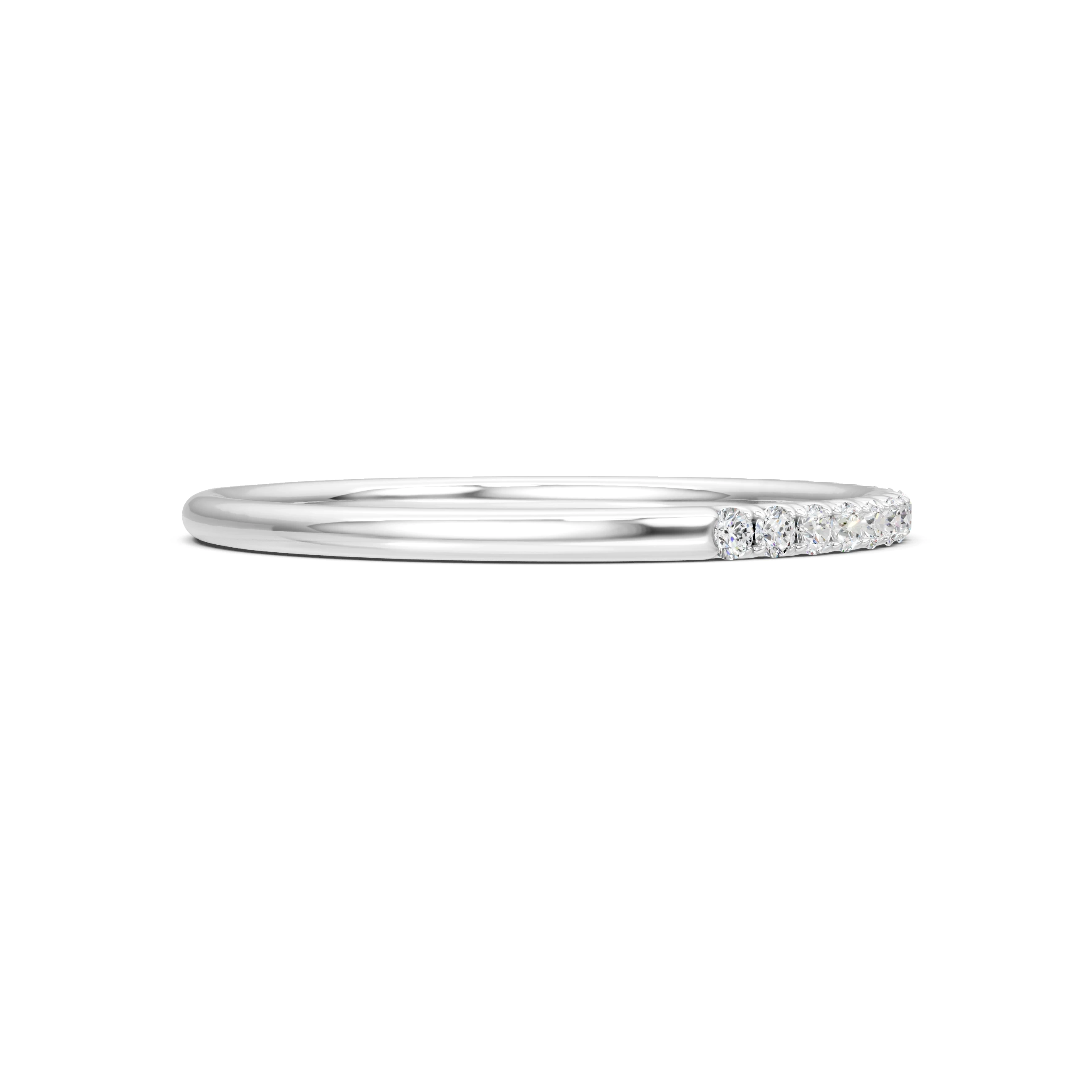 Round Moissanite Eternity Band