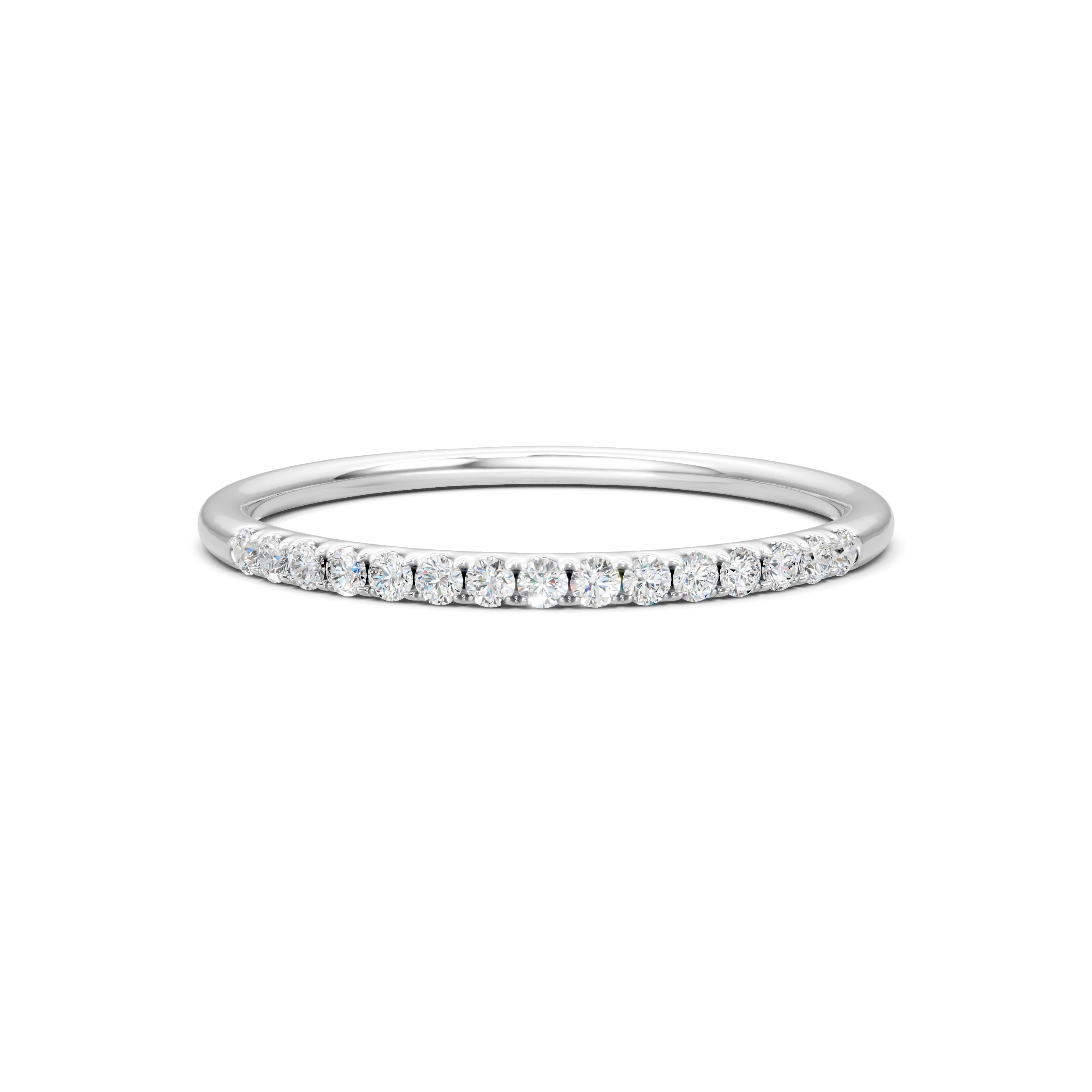 Round Moissanite Eternity Band