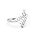 S925 Silver Moissanite Engagement Ring, Gift for Her