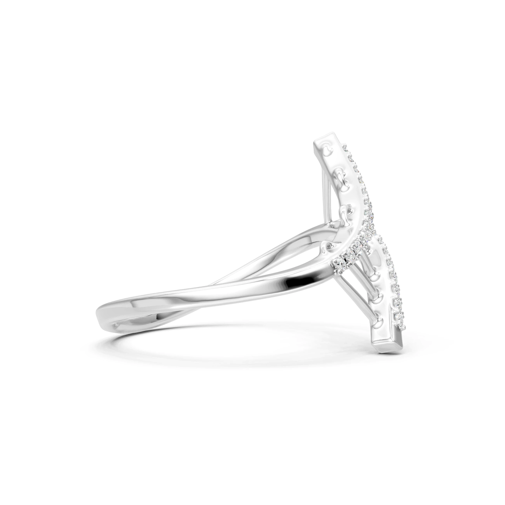 S925 Silver Moissanite Engagement Ring, Gift for Her