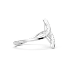 S925 Silver Moissanite Engagement Ring, Gift for Her
